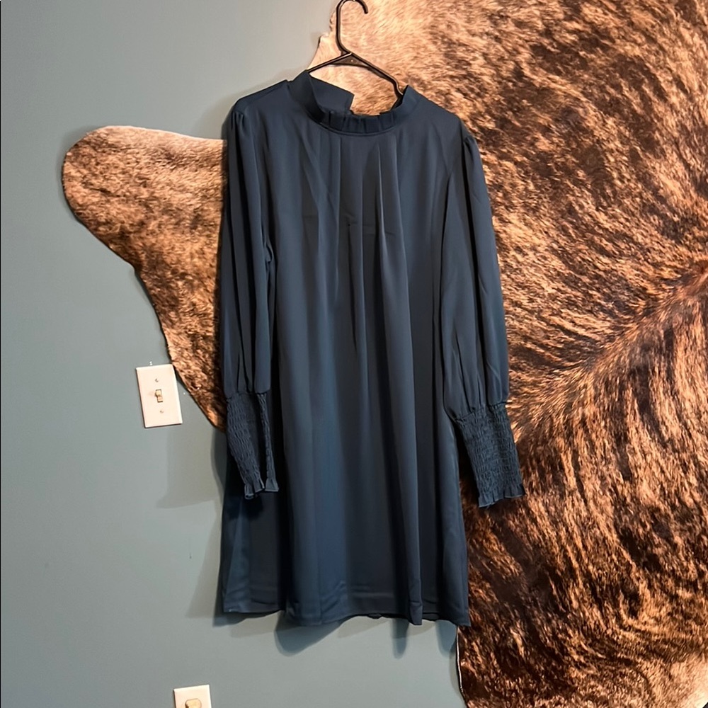 Elegant Navy Blue Women's Dress